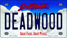 Deadwood South Dakota Novelty Mini Metal License Plate Tag - £11.76 GBP