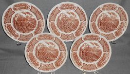 Set (5) Alfred Meakin FAIR WINDS PATTERN Dessert or B&amp;B Plates ENGLAND - $23.75