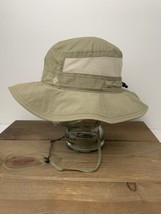 Columbia Bucket Sun Hat Bora Bora Fishing Hike Khaki Unisex Chin Strap E... - $26.96 CAD