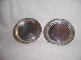 FABULOUS STERLING MINI ROUND DISHES WITH DESIGNED EDGES NUTS, MINTS ETC - £58.62 GBP