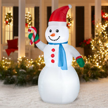 7ft Snowman Inflatable Pattern May Vary - $79.00
