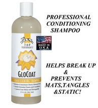 PET DOG CAT Glo Coat GLOCOAT CONDITIONING SHAMPOO Grooming Dematting Det... - £11.79 GBP