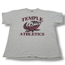 Vintage Fruit Of The Loom Shirt Size XL Temple Athletics Temple Owls Graphic Tee - $40.42