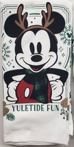 2 Jumbo Cotton Towels (16&quot;x26&quot;) Disney, Christmas Mickey Mouse, Yuletide Fun,Bb - £11.86 GBP
