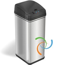 13 Gallon Kitchen Trash Can With Absorbx Odor Filter System, Powered By Batterie - £120.87 GBP