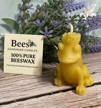 Beeswax Frog Prince Figurine Candles – 100% Beeswax | Handmade in Minnesota - $4.00