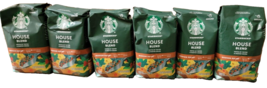 6 pack STARBUCKS Medium Roast House Blend Coffee Ground 12oz - $34.64