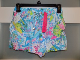 Lilly Pulitzer Pop Up Wish You Were Here Katia Shorts Size Xs Women&#39;s New - £50.75 GBP