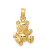14K Yellow Gold Teddy Bear Charm or Pendant - $398.35 CAD 14K Yellow Gold Teddy Bear Charm or Pendant - $398.35 CAD