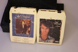 Lot of 2 Neil Diamond 8 Tracks Moods, I&#39;m glad you&#39;re here with me tonight - £6.95 GBP