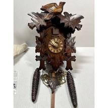 Schwarzwalder Kuckucksuh Clock German Black Forest Hand Carved - New Box... - $274.95