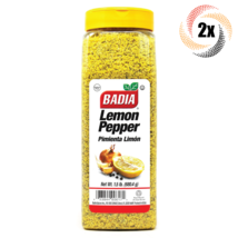 2x Pints Badia Lemon Pepper Seasoning | 1.5LB | Gluten Free! | Pimienta Limon - £24.10 GBP