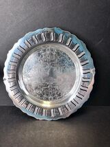 Vintage Oxford Silver Plated On Copper 1513B 6.24” Plate Tray Reticulated - $13.00