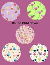 Summer Cocktails CGM Stickers, Dexcom G7, Libre 2/3, Style Pack - $12.99