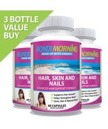 Hair Skin And Nails Maximum Strength Capsules With Biotin, 60 Caps x 3 - £44.36 GBP
