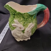 1991 Bunny Lane Easter Pitcher Strata Group HandPainted China Vintage 7 ... - $33.25