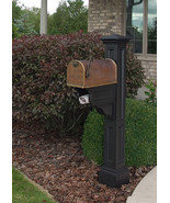 MAYNE 5846B Charleston Plus Mailbox Post- Black - £179.98 GBP