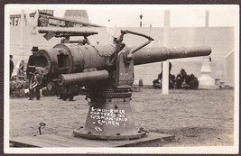 US Military 6-inch Rifle Captured on German Ship Emden RPPC Photo Postcard - £15.53 GBP