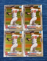 Lot of 4 2021 Bowman Chrome  #13 Tanner Houck RC Boston Red Sox - £1.12 GBP