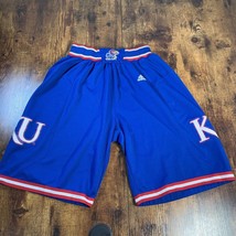 Kansas University KU Jayhawks Adidas Small Basketball Shorts 2016 READ - £27.16 GBP