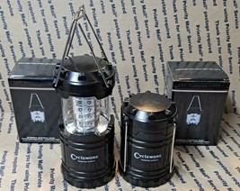 Cyclemore Super Bright Pair of Compact Pop-Up Collapsible Lanterns for Camping - £15.79 GBP