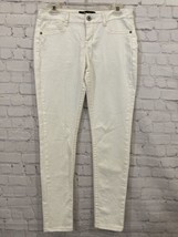 Rewash White Jeans Women&#39;s size 7 Stretch jeans pockets zip button closure - $16.82