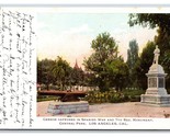 Soldiers Monument Cannon Central Park Los Angeles CA 1903 UDB Postcard U16 - £2.12 GBP