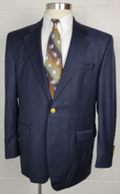 Ralph Lauren Mens Navy Blue Wool Blazer w. Gold Buttons 42R - £35.03 GBP
