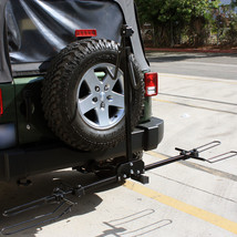2 Bikes Platform Carrier Hitch Rack Bicycle Bike Foldable &amp; Tilt w/ Lock... - $84.14