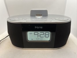  iHome iD38 Apple Docking Station Speaker Alarm Clock FM Radio Aux, Tested - $28.00