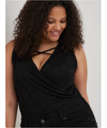 Torrid Surplice Black Lace Bodysuit 4 4X NEW Womens One Piece - $1,137.02 MXN