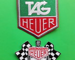 HEUER TAG WATCH RACING RALLY FORMULA ONE MOTORSPORT EMBROIDERED PATCHES x 2 - £5.53 GBP