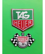 HEUER TAG WATCH RACING RALLY FORMULA ONE MOTORSPORT EMBROIDERED PATCHES x 2 - $7.45