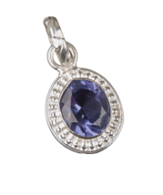 Iolite Gemstone 925 Silver Pendant Handmade Jewelry Pendant Gift For Women - £5.65 GBP