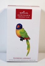 2024 Hallmark Rainbow Lorikeet Keepsake Ornament Club Exclusive Ornament Bird - $37.36