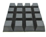 3/4&quot; Sq x 3/8 Height Rubber Feet with 3M Adhesive Backing Various Packag... - £9.31 GBP+