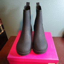Catherine Malandrino Rabita Black Rain Bootie Boot Shoes Size 9 - $33.95