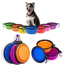 Collapsible Portable Dog Bowls 12oz Travel Dog Food Container Cat Pop Up Water - £6.52 GBP+