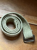 100% Jute Tan Woven Buckle w Bronze Colored Metal Buckle – 43 inches lon... - £8.99 GBP