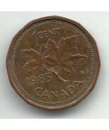 1985 Canada Penny Coin Maple Leaf &amp; Queen Elizabeth II - $1,818.83 MXN