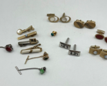 Vtg Cuff Links and Tie Clip Lot 5 Set of Links 8 Tie Clips - £11.58 GBP
