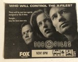 X-Files Vintage Tv Guide Print Ad David Duchovny Robert Patrick TPA15 - £4.66 GBP