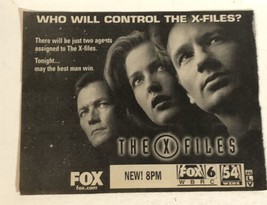 X-Files Vintage Tv Guide Print Ad David Duchovny Robert Patrick TPA15 - £4.66 GBP
