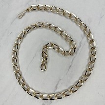 Gold Tone Simple Lightweight Metal Chain Link Belt Size XS Small S - £13.19 GBP