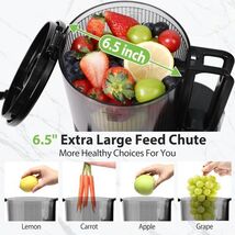 Cold Press Juicers, 6.5" Extra Large Feed Chute 350W Hands-Free Slow Mas... - $157.99