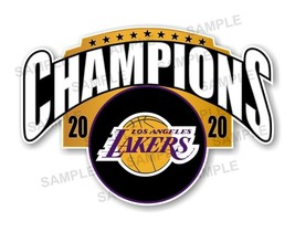Los Angeles Lakers Champions 2020 Precision Cut Decal - $65.05 MXN