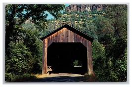 Honey Run Covered Bridge Chico California CA  UNP Chrome Postcard K18 - $2.92