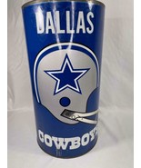 Vintage Dallas Cowboys Trash Can Garbage Can - €65,52 EUR