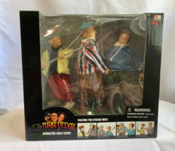 2002 Gemmy Ind &quot;The Three Stooges Animated Golf Scene&quot; In Box - £47.44 GBP