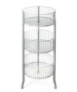 Only Hangers 3 Tier Wire Basket Display Rack, Floor Standing, Round Bins... - $1,455.63 MXN